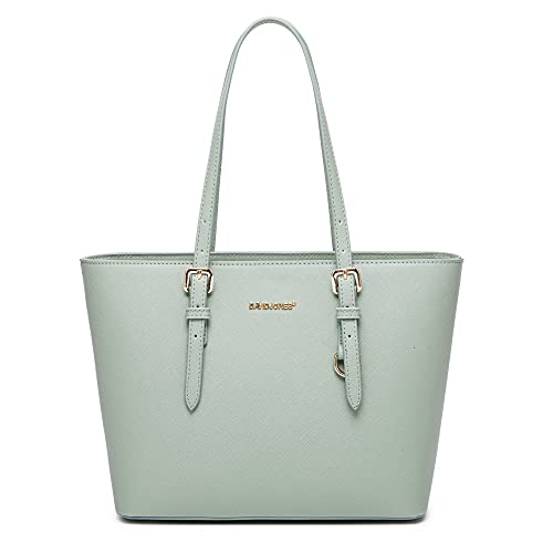 David Jones - Damen Shopper Handtasche - Frau Henkeltasche Mittlere Große Tote PU Leder - Tasche Schultertasche Büro Schule Einkauf Shopping Bag - Aktentasche Arbeitstasche Elegant Alltags - Grün David Jones - Damen Shopper Handtasche - Frau Henkeltasche Mittlere Große Tote PU Leder - Tasche Schultertasche Büro Schule Einkauf Shopping Bag - Aktentasche Arbeitstasche Elegant Alltags - Grün von David Jones