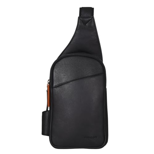 DAVIDOFF ESSENTIALS Sling Bag Schwarz – moderne Herren Umhängetasche aus feinem Leder – hochwertiger Schulterrucksack mit Reißverschluss DAVIDOFF ESSENTIALS Sling Bag Schwarz – moderne Herren Umhängetasche aus feinem Leder – hochwertiger Schulterrucksack mit Reißverschluss von DAVIDOFF