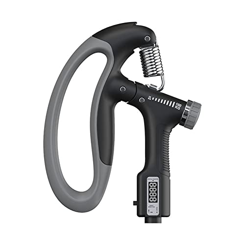 Dawafit Hand Grip Strengthener Spring Grip 10-100KG Einstellbarer ZäHlbarer Arm Muskel Handgelenk Handgriff,Schwarz von Dawafit