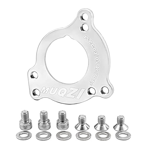 Dcaknri Kettenschutz aus Aluminiumlegierung, ISCG ISCG 03/05 Fahrradadapter, Tretlager, Kettenführungsplatte, Adapter mit Schrauben von Dcaknri