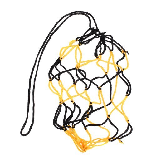 Dickes Nylon-Ballnetz von Ricisung, für Tennis, Volleyball, Basketball, Fußball, mit robustem Griff, gelb von Stonges
