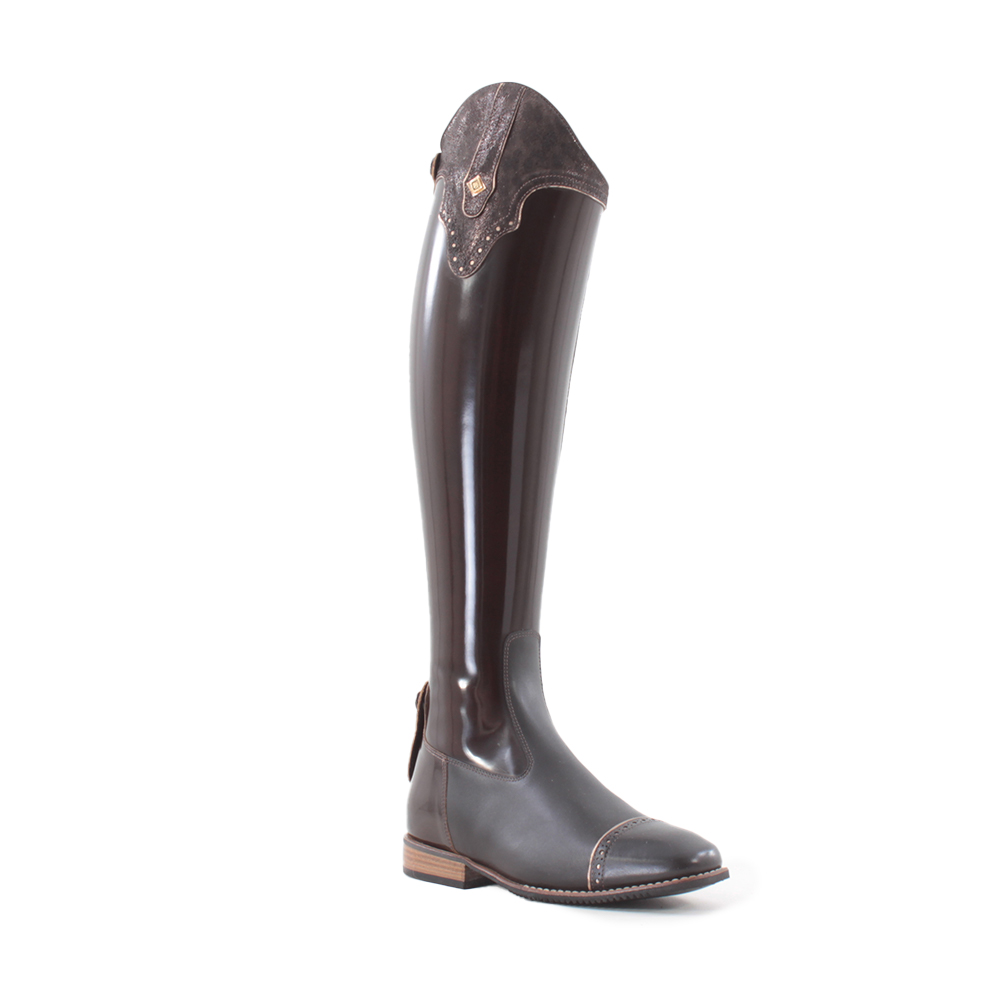 DeNiro Salento 01 Reitstiefel brushed caffé mit Top America in Savage Bronze DeNiro Salento 01 Reitstiefel brushed caffé mit Top America in Savage Bronze von DeNiro