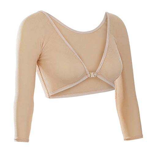 Damen Seamless Arm Shaper Crop Top 3/4 Ärmel Mesh Transparente Shapewear Unterwäsche Figurformende Tops Vorder- und Rückseite Reversibel Shape Body Shirt Oberteile Bluse Elegant Festlich Party Damen Seamless Arm Shaper Crop Top 3/4 Ärmel Mesh Transparente Shapewear Unterwäsche Figurformende Tops Vorder- und Rückseite Reversibel Shape Body Shirt Oberteile Bluse Elegant Festlich Party von DeaAmyGline