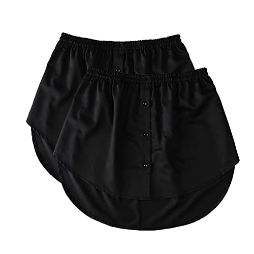 DeaAmyGline Blusenrock Damen Bluse Rock Verlängerung, Hemdverlängerung Damen Mini Unterrock mit Knöpfen Unterzieh Bluserock Hemd Rock Blusenverlängerung Shirt Extender DeaAmyGline Blusenrock Damen Bluse Rock Verlängerung, Hemdverlängerung Damen Mini Unterrock mit Knöpfen Unterzieh Bluserock Hemd Rock Blusenverlängerung Shirt Extender von DeaAmyGline