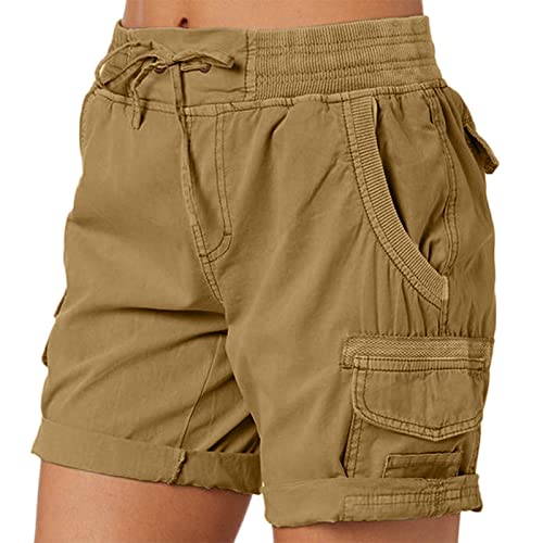 DeaAmyGline Cargo Shorts Damen Sommer - Bermuda Shorts Damen mit Gummizug Kurze Hose Damen High Waist mit Taschen Cargoshorts Lose Wandershorts Chino Sportshorts Damenshorts Frauen Teenager Mädchen DeaAmyGline Cargo Shorts Damen Sommer - Bermuda Shorts Damen mit Gummizug Kurze Hose Damen High Waist mit Taschen Cargoshorts Lose Wandershorts Chino Sportshorts Damenshorts Frauen Teenager Mädchen von DeaAmyGline