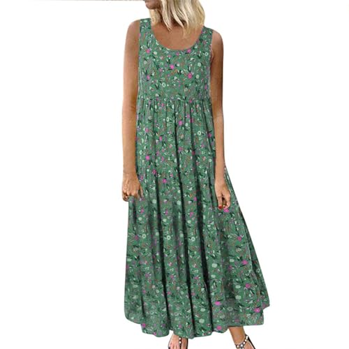 DeaAmyGline Damen Sommerkleid Lang Maxikleid Blumenkleid Strandkleid Sommer Boho Kleid Vintage Blumen Ärmelloses Tank Lange Kleider Elegant Große Größen Rundhals Fauen Partykleid Freizeitkleid DeaAmyGline Damen Sommerkleid Lang Maxikleid Blumenkleid Strandkleid Sommer Boho Kleid Vintage Blumen Ärmelloses Tank Lange Kleider Elegant Große Größen Rundhals Fauen Partykleid Freizeitkleid von DeaAmyGline