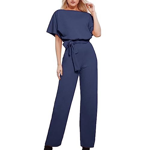 DeaAmyGline Jumpsuit Damen Elegant Festlich - Hosenanzug Damen Sommer Overall Playsuit Fledermausärmel mit Gürtel Weites Bein Hosen Lang Romper Einteiler Hose Sommerhose Strampler Jumpsuits DeaAmyGline Jumpsuit Damen Elegant Festlich - Hosenanzug Damen Sommer Overall Playsuit Fledermausärmel mit Gürtel Weites Bein Hosen Lang Romper Einteiler Hose Sommerhose Strampler Jumpsuits von DeaAmyGline