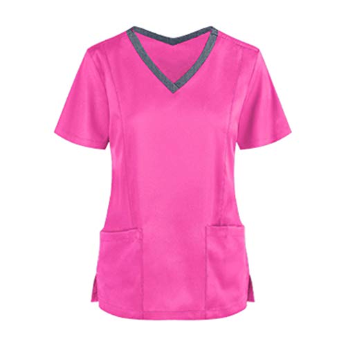 DeaAmyGline Kasacks Damen Pflege Schlupfkasack Kurzarm Kasack Berufskleidung T Shirt V Ausschnitt Tops mit Tasche Arbeits Bluse Krankenpflege Altenpflege Pflegekasack Schlupf-Kasack Oberteile DeaAmyGline Kasacks Damen Pflege Schlupfkasack Kurzarm Kasack Berufskleidung T Shirt V Ausschnitt Tops mit Tasche Arbeits Bluse Krankenpflege Altenpflege Pflegekasack Schlupf-Kasack Oberteile von DeaAmyGline