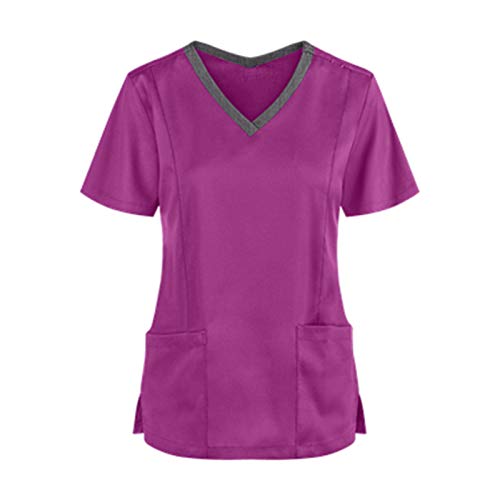 DeaAmyGline Kasacks Damen Pflege Schlupfkasack Kurzarm Kasack Berufskleidung T Shirt V Ausschnitt Tops mit Tasche Arbeits Bluse Krankenpflege Altenpflege Pflegekasack Schlupf-Kasack Oberteile DeaAmyGline Kasacks Damen Pflege Schlupfkasack Kurzarm Kasack Berufskleidung T Shirt V Ausschnitt Tops mit Tasche Arbeits Bluse Krankenpflege Altenpflege Pflegekasack Schlupf-Kasack Oberteile von DeaAmyGline