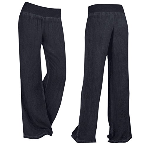DeaAmyGline Palazzo Hose Damen High Waist - Baggy Jeans Damen Weites Bein Jeanshose Damen Schlaghose mit Gummizug Haremshose Straight Leg Flared Freizeithose Jogginghose Yogahose Lange Hosen Frauen DeaAmyGline Palazzo Hose Damen High Waist - Baggy Jeans Damen Weites Bein Jeanshose Damen Schlaghose mit Gummizug Haremshose Straight Leg Flared Freizeithose Jogginghose Yogahose Lange Hosen Frauen von DeaAmyGline