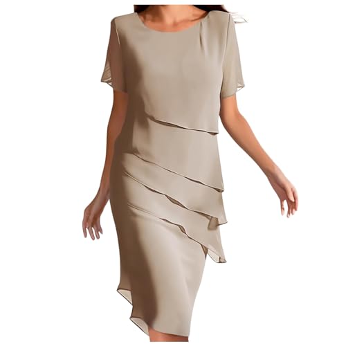 DeaAmyGline Sommerkleid Damen Elegant Chiffon Kleider Sommer Kleid Hochzeitsgast Abendkleider Kurzarm Rundhals Festliche Chiffonkleid Wickelkleid Freizeitkleid Cocktailkleider Partykleid für Frauen DeaAmyGline Sommerkleid Damen Elegant Chiffon Kleider Sommer Kleid Hochzeitsgast Abendkleider Kurzarm Rundhals Festliche Chiffonkleid Wickelkleid Freizeitkleid Cocktailkleider Partykleid für Frauen von DeaAmyGline