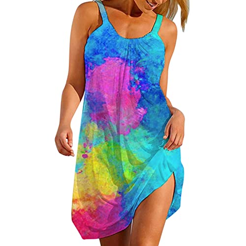 DeaAmyGline Sommerkleid Damen Kurz Trägerkleid Boho Kleid Strandkleid Sommer Minikleid Sexy Träger Locker Batik Tunika A Linien Ärmelloses Kleider Strand Urlaub Partykleid Freizeitkleid für Fauen DeaAmyGline Sommerkleid Damen Kurz Trägerkleid Boho Kleid Strandkleid Sommer Minikleid Sexy Träger Locker Batik Tunika A Linien Ärmelloses Kleider Strand Urlaub Partykleid Freizeitkleid für Fauen von DeaAmyGline