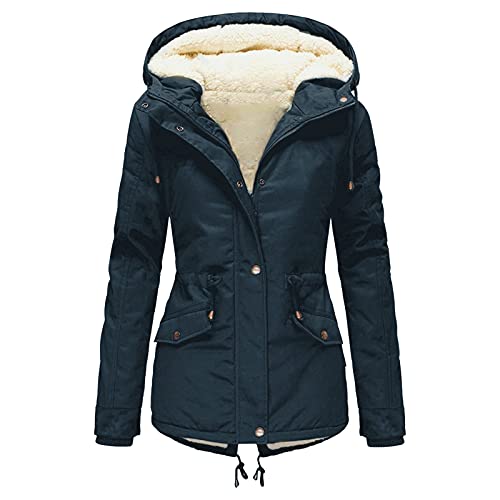 DeaAmyGline Winterjacke Damen Teddyfell Gefüttert Winter Jacke Parka Warm Wintermantel mit Fellkapuze Dicke Mantel Kapuzenjacke Winterparka DeaAmyGline Winterjacke Damen Teddyfell Gefüttert Winter Jacke Parka Warm Wintermantel mit Fellkapuze Dicke Mantel Kapuzenjacke Winterparka von DeaAmyGline