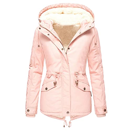 DeaAmyGline Winterjacke Damen Teddyfell Gefüttert Winter Jacke Parka Warme Wintermantel mit Fellkapuze Dicke Mantel Kapuzenjacke Winterparka Damenjacken Baumwolljacke DeaAmyGline Winterjacke Damen Teddyfell Gefüttert Winter Jacke Parka Warme Wintermantel mit Fellkapuze Dicke Mantel Kapuzenjacke Winterparka Damenjacken Baumwolljacke von DeaAmyGline