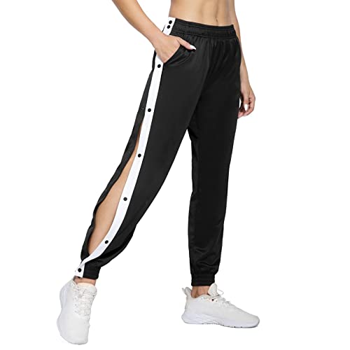 Jogginghose Damen Sporthose - Reha Hose Damen Seitlich zu Öffnen Trainingshose mit Seitlicher Knopfleiste Baggy Weites Bein Hosen Fitness Gym Running Yogahose Laufhose Sweathose Jogginghose Damen Sporthose - Reha Hose Damen Seitlich zu Öffnen Trainingshose mit Seitlicher Knopfleiste Baggy Weites Bein Hosen Fitness Gym Running Yogahose Laufhose Sweathose von DeaAmyGline