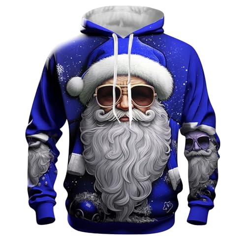Kapuzenpullover Herren Weihnachtspullover Unisex Weihnachts Hoodie Lustig Pullover Weihnachten mit 3D Lustige Weihnachtsmotiv Sweatshirt mit Kapuze Hässliche Christmas Hoodies Pärchen Kapuzenpulli Kapuzenpullover Herren Weihnachtspullover Unisex Weihnachts Hoodie Lustig Pullover Weihnachten mit 3D Lustige Weihnachtsmotiv Sweatshirt mit Kapuze Hässliche Christmas Hoodies Pärchen Kapuzenpulli von DeaAmyGline