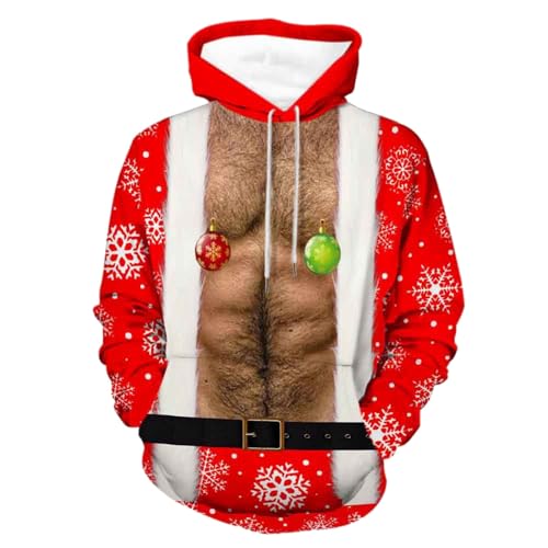 Kapuzenpullover Herren Weihnachtspullover Unisex Weihnachts Hoodie Lustige Weihnachtspulli Sweatshirt mit Kapuze Hässlicher Christmas Pullover Große Größen Paare Kapuzenpulli Ugly Xmas Hoodies Kapuzenpullover Herren Weihnachtspullover Unisex Weihnachts Hoodie Lustige Weihnachtspulli Sweatshirt mit Kapuze Hässlicher Christmas Pullover Große Größen Paare Kapuzenpulli Ugly Xmas Hoodies von DeaAmyGline