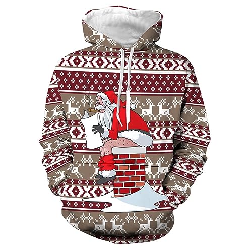Kapuzenpullover Herren Weihnachtspullover Unisex Weihnachts Hoodie Lustige Weihnachtspulli Sweatshirt mit Kapuze Hässlicher Christmas Pullover Große Größen Paare Kapuzenpulli Ugly Xmas Hoodies Kapuzenpullover Herren Weihnachtspullover Unisex Weihnachts Hoodie Lustige Weihnachtspulli Sweatshirt mit Kapuze Hässlicher Christmas Pullover Große Größen Paare Kapuzenpulli Ugly Xmas Hoodies von DeaAmyGline
