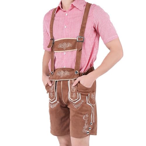 Lederhose Herren Tracht, Trachtenhose Herren Kurz,Trachtenlederhose Herren mit Hosenträger Trachten Hose Schwarz Braun Kurze Trachtenlederhosen für Oktoberfest Bayerische Outfit Trachtenmode Lederhose Herren Tracht, Trachtenhose Herren Kurz,Trachtenlederhose Herren mit Hosenträger Trachten Hose Schwarz Braun Kurze Trachtenlederhosen für Oktoberfest Bayerische Outfit Trachtenmode von DeaAmyGline