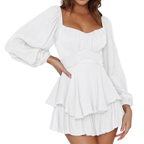 Piratenkostüm Damen Piratenkleid, Sommerkleid Damen Rüschenkleid Jumpsuit Kleid mit Hosenrock Puffärmeln Weisses Skaterkleid Schulterfreies Kleider Kurz A Linien Tunika Swing Piraten Kostüm Frauen Piratenkostüm Damen Piratenkleid, Sommerkleid Damen Rüschenkleid Jumpsuit Kleid mit Hosenrock Puffärmeln Weisses Skaterkleid Schulterfreies Kleider Kurz A Linien Tunika Swing Piraten Kostüm Frauen von DeaAmyGline