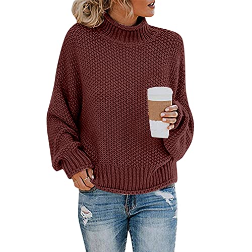 Rollkragenpullover Damen Pullover Grobstrick Sweater Strickpullover Rollkragenpulli Sweatshirt Gestricktes Langarmshirt Oversize Strickshirt Oberteile Tunika Top Bluse Sportshirt für Herbst Winter Rollkragenpullover Damen Pullover Grobstrick Sweater Strickpullover Rollkragenpulli Sweatshirt Gestricktes Langarmshirt Oversize Strickshirt Oberteile Tunika Top Bluse Sportshirt für Herbst Winter von DeaAmyGline