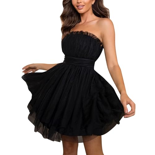 Tüllkleid Damen Tüllrock Kleid Kurz Puffy Sexy Schulterfreies Rüschen Tüll Tutu Kleider für Ballkleid Karneval Kostüm Partykleid Abendkleid Hochzeit Faschingskostüme Ballettkleid Tüllkleider Tüllkleid Damen Tüllrock Kleid Kurz Puffy Sexy Schulterfreies Rüschen Tüll Tutu Kleider für Ballkleid Karneval Kostüm Partykleid Abendkleid Hochzeit Faschingskostüme Ballettkleid Tüllkleider von DeaAmyGline