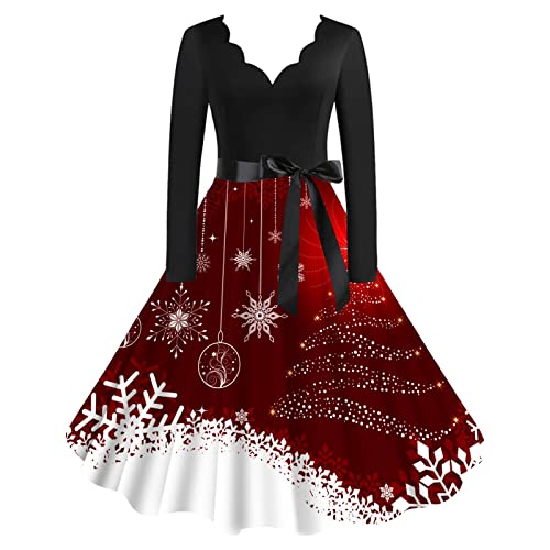 Weihnachtskleid Damen Kleid Weihnachten Langarm Weihnachts Kleider mit Weihnachtsmotiv Lustig Rockabilly Vintage A-Linie Swing Partykleid Cocktailkleid Festliche Elegant Weihnachtskleider für Frauen Weihnachtskleid Damen Kleid Weihnachten Langarm Weihnachts Kleider mit Weihnachtsmotiv Lustig Rockabilly Vintage A-Linie Swing Partykleid Cocktailkleid Festliche Elegant Weihnachtskleider für Frauen von DeaAmyGline