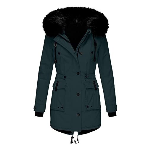 Winterjacke Damen Lang mit Fell Kapuze Warme Kunstpelz Gefüttert Winter Jacke Mantel Parka Wintermantel Dicker Winterparka Daunenjacke Trenchcoat Pelzmantel Große Größen Baumwolljacke Damenjacken Winterjacke Damen Lang mit Fell Kapuze Warme Kunstpelz Gefüttert Winter Jacke Mantel Parka Wintermantel Dicker Winterparka Daunenjacke Trenchcoat Pelzmantel Große Größen Baumwolljacke Damenjacken von DeaAmyGline