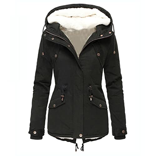 Winterjacke Damen Teddyfell Gefütterte, Mantel Damen Jacke Winter Parka,Wintermantel Damen mit Kapuze Teddyfleece Trenchcoat Dicke Warm Winterparka Baumwolljacke Große Größen Winterjacken für Frauen Winterjacke Damen Teddyfell Gefütterte, Mantel Damen Jacke Winter Parka,Wintermantel Damen mit Kapuze Teddyfleece Trenchcoat Dicke Warm Winterparka Baumwolljacke Große Größen Winterjacken für Frauen von DeaAmyGline