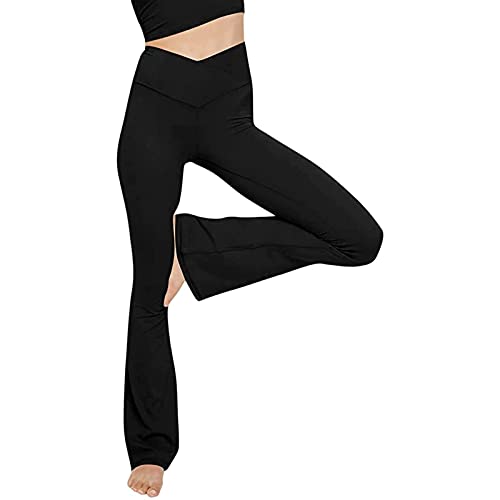 Yogahose Damen Stretch - Sport Leggings Damen High Waist Sportleggins Damen Lang Crossover Hohe Taille Weites Bein Flared Sporthose Schlaghose Bootcut Pilate Yoga Leggins Lange Hosen Frauen Yogahose Damen Stretch - Sport Leggings Damen High Waist Sportleggins Damen Lang Crossover Hohe Taille Weites Bein Flared Sporthose Schlaghose Bootcut Pilate Yoga Leggins Lange Hosen Frauen von DeaAmyGline