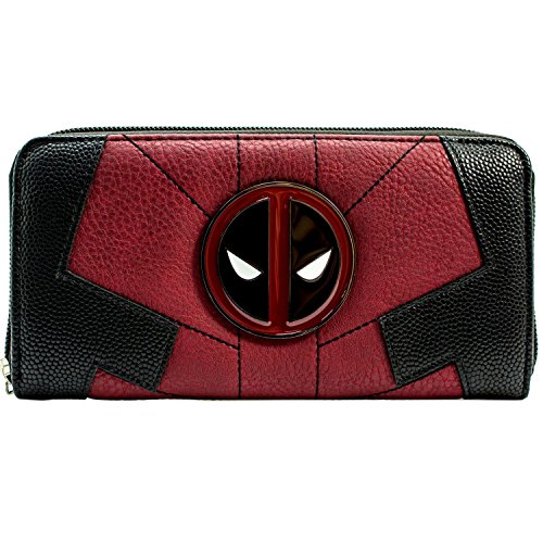 Deadpool Anti-Hero Suit Up Outfit Metall Emblem Geldbörse/Geldbeutel Portemonnaie mit Münzfach & Kartenhalter, Rot Deadpool Anti-Hero Suit Up Outfit Metall Emblem Geldbörse/Geldbeutel Portemonnaie mit Münzfach & Kartenhalter, Rot von Deadpool
