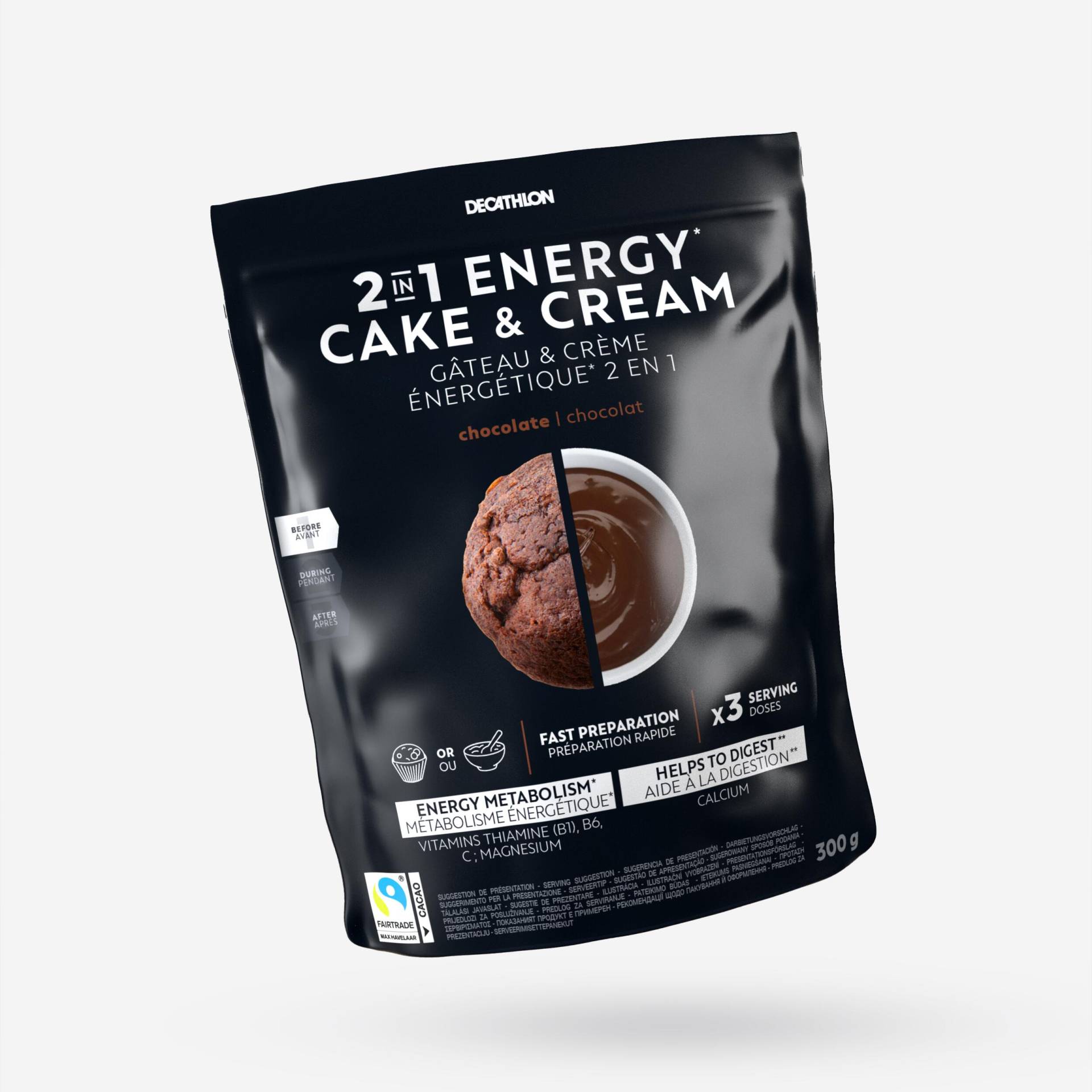 2 in 1 Energy Kuchen und Creme Schokolade von Decathlon