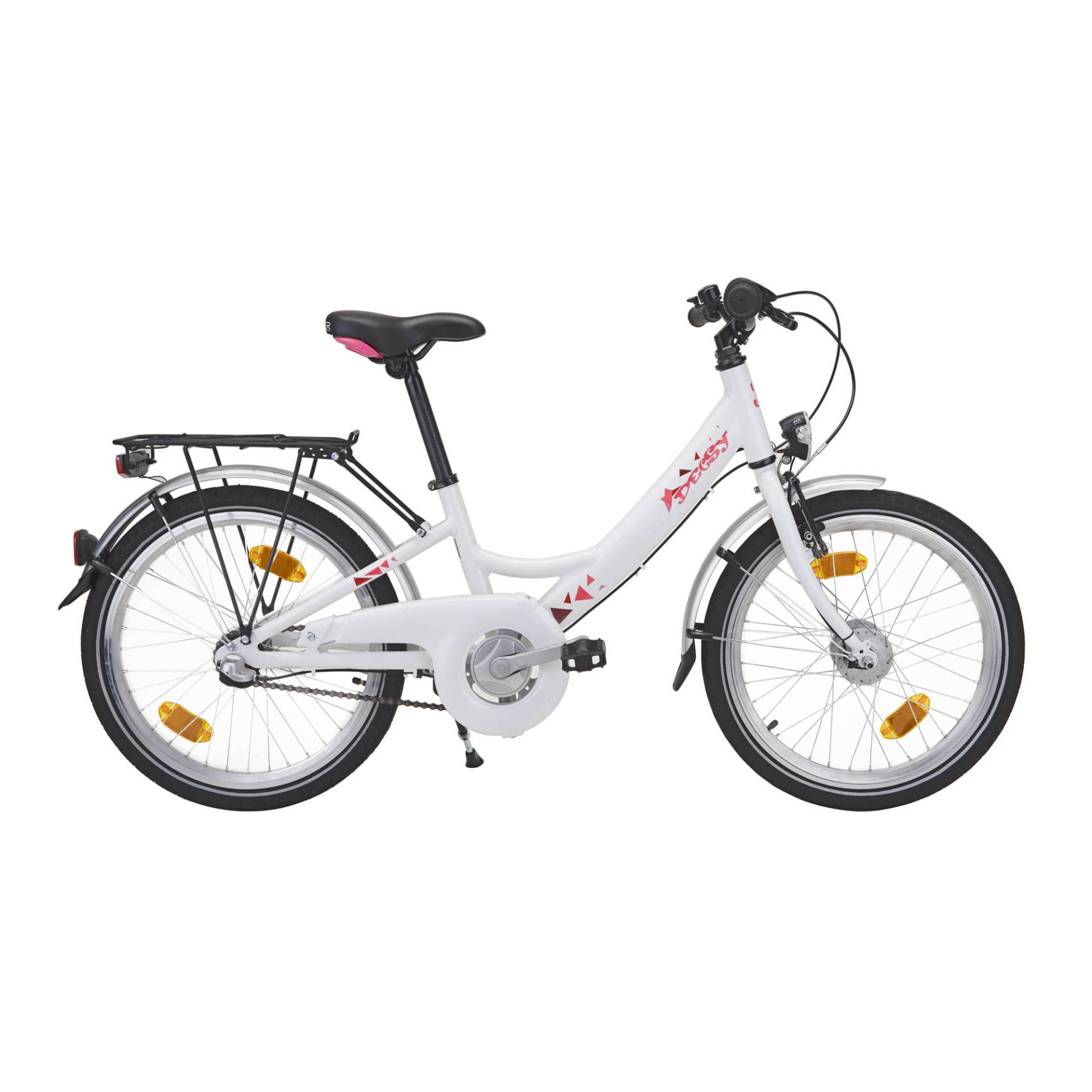 City Bike Kinderfahrrad 20 Zoll Decsy Wave weiß/pink von Decathlon