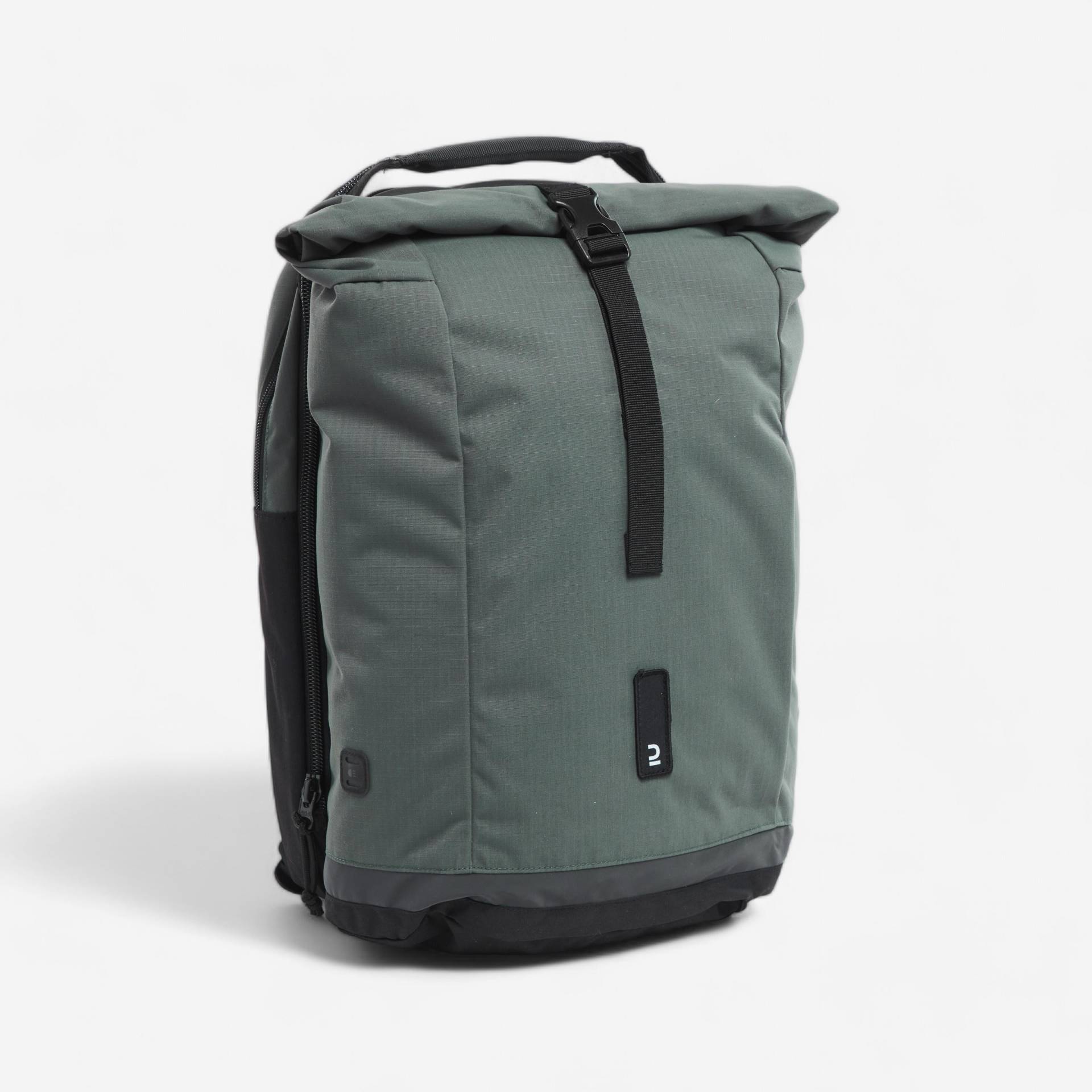 Doppel-Fahrradtasche Gepäcktasche Rucksack für Gepäckträger 27 Liter grün/grau Doppel-Fahrradtasche Gepäcktasche Rucksack für Gepäckträger 27 Liter grün/grau von Decathlon