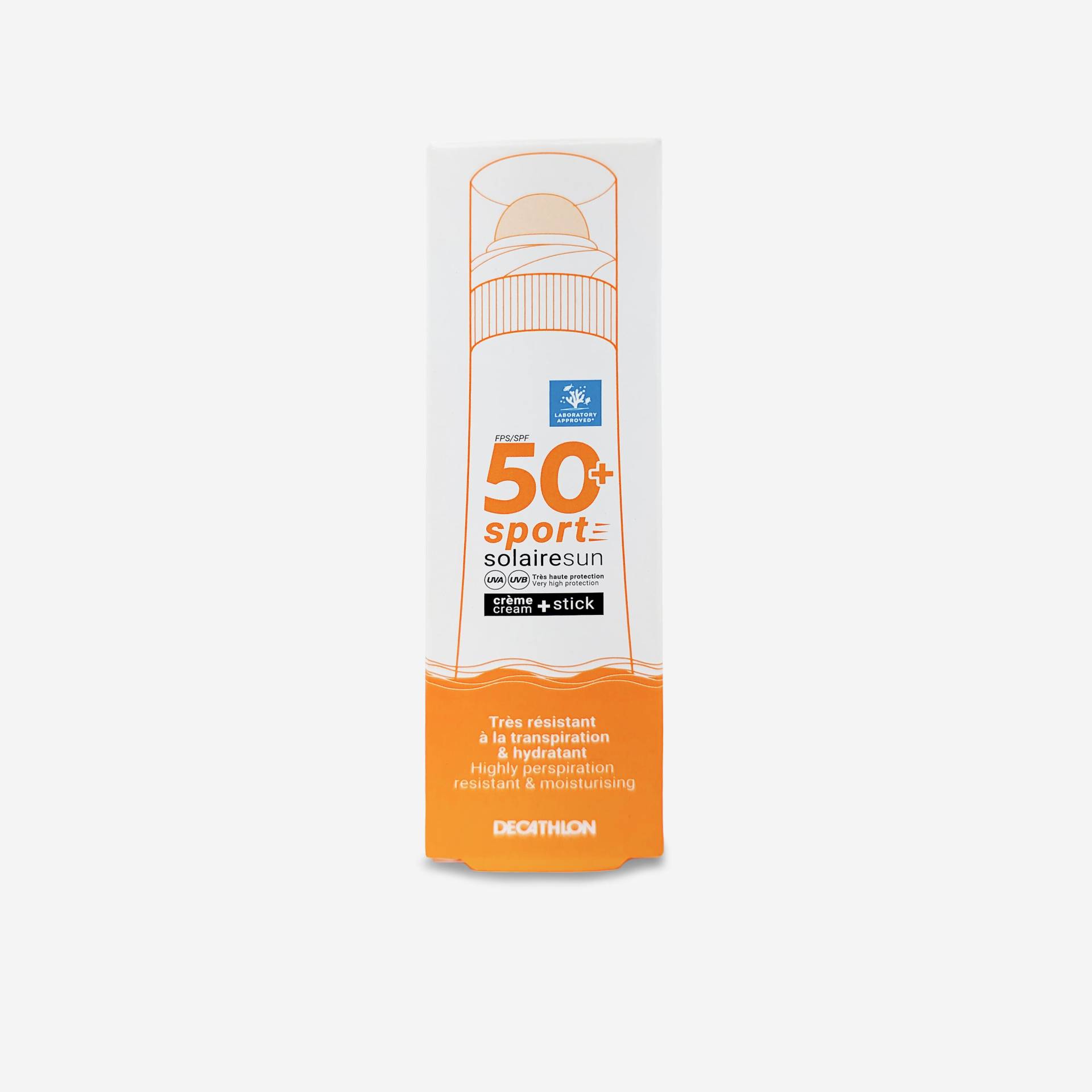 Duo Sonnencreme 50 ml und Lippenpflegestift 4 g, SPF50 von Decathlon