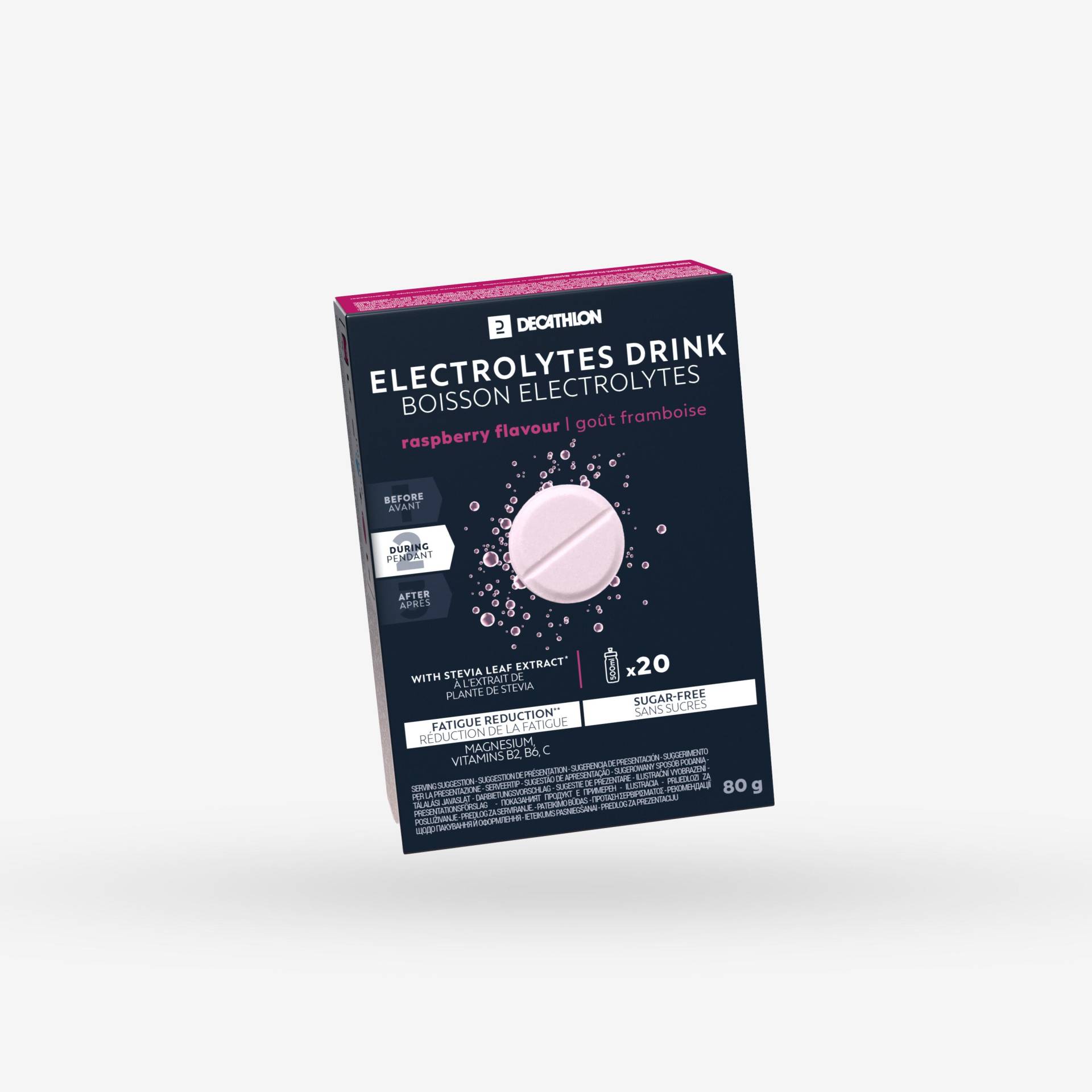 Electrolyt Iso-Brausetabletten zuckerfrei rote Früchte 20 × 4 g Electrolyt Iso-Brausetabletten zuckerfrei rote Früchte 20 × 4 g von Decathlon