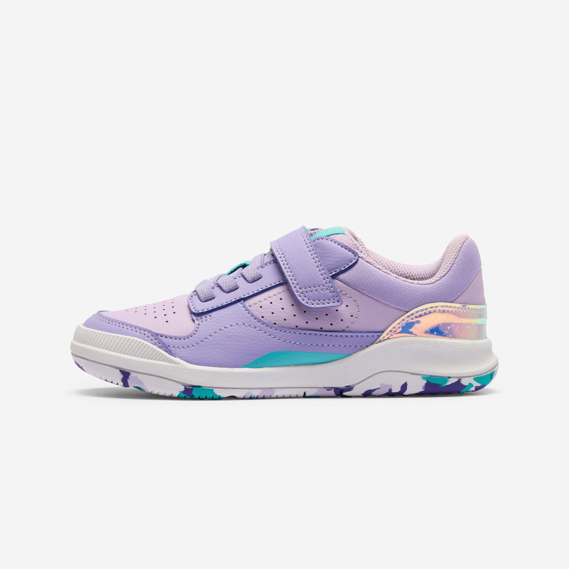 Fitnessschuhe Kinder robust Multisport - Playventure Yard Sneaker lila/grün Fitnessschuhe Kinder robust Multisport - Playventure Yard Sneaker lila/grün von Decathlon