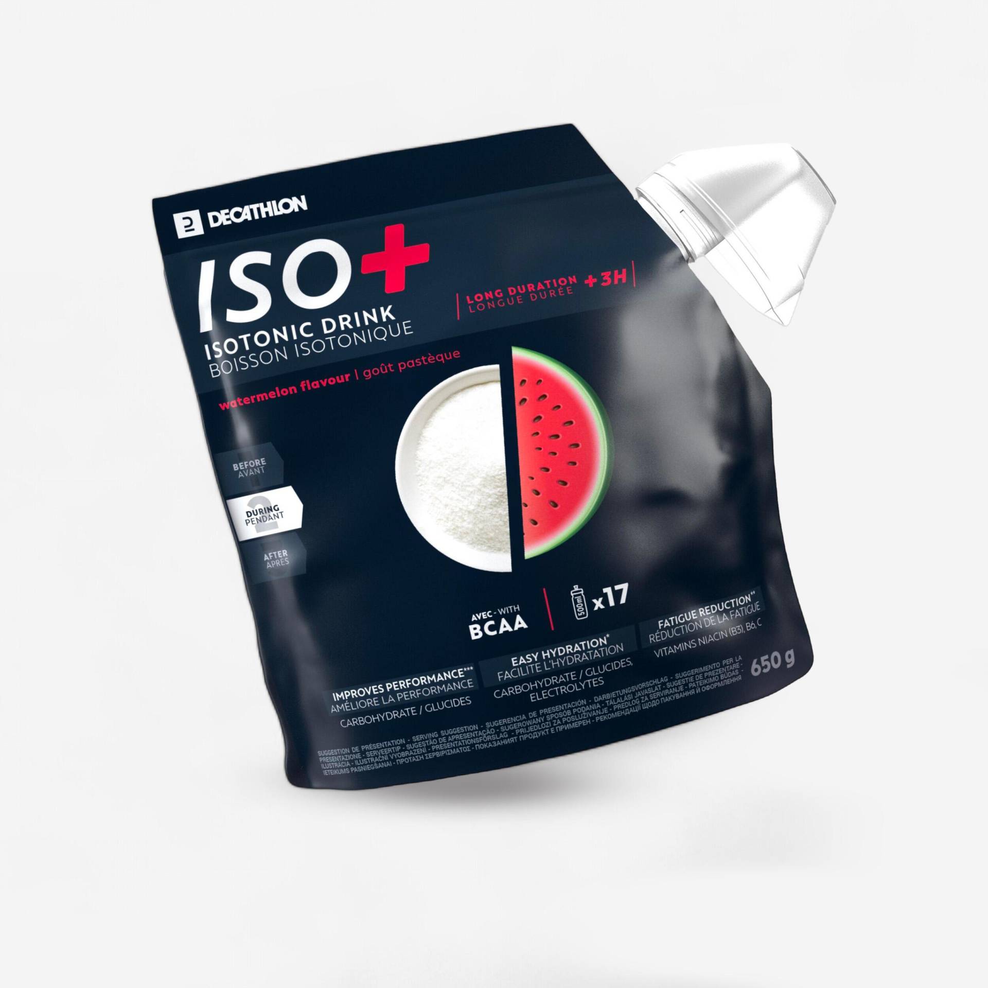 Iso+ Getränkepulver 650 g Wassermelone Iso+ Getränkepulver 650 g Wassermelone von Decathlon