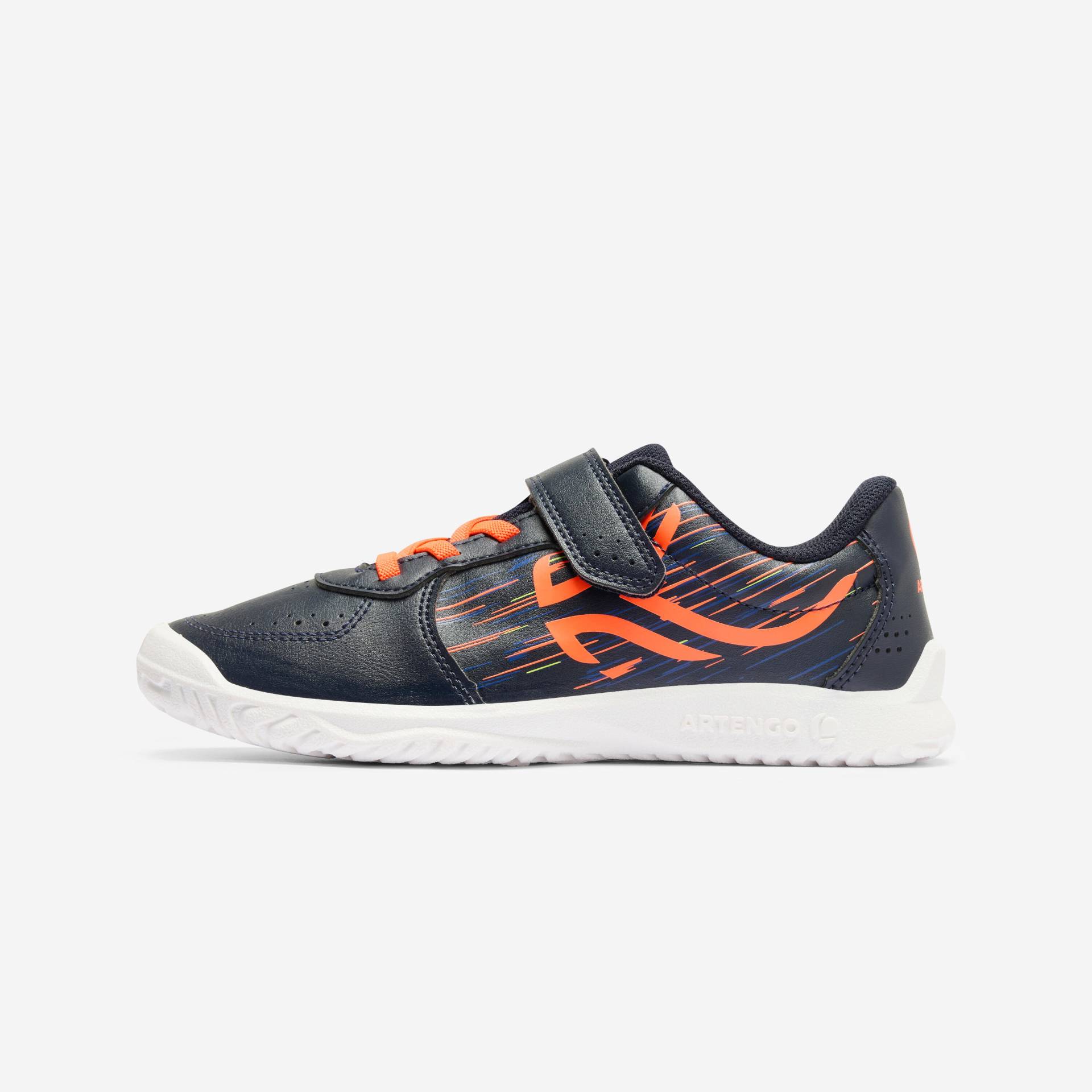 Kinder Sportschuhe Klettverschluss - TS130 marineblau/orange Kinder Sportschuhe Klettverschluss - TS130 marineblau/orange von Decathlon