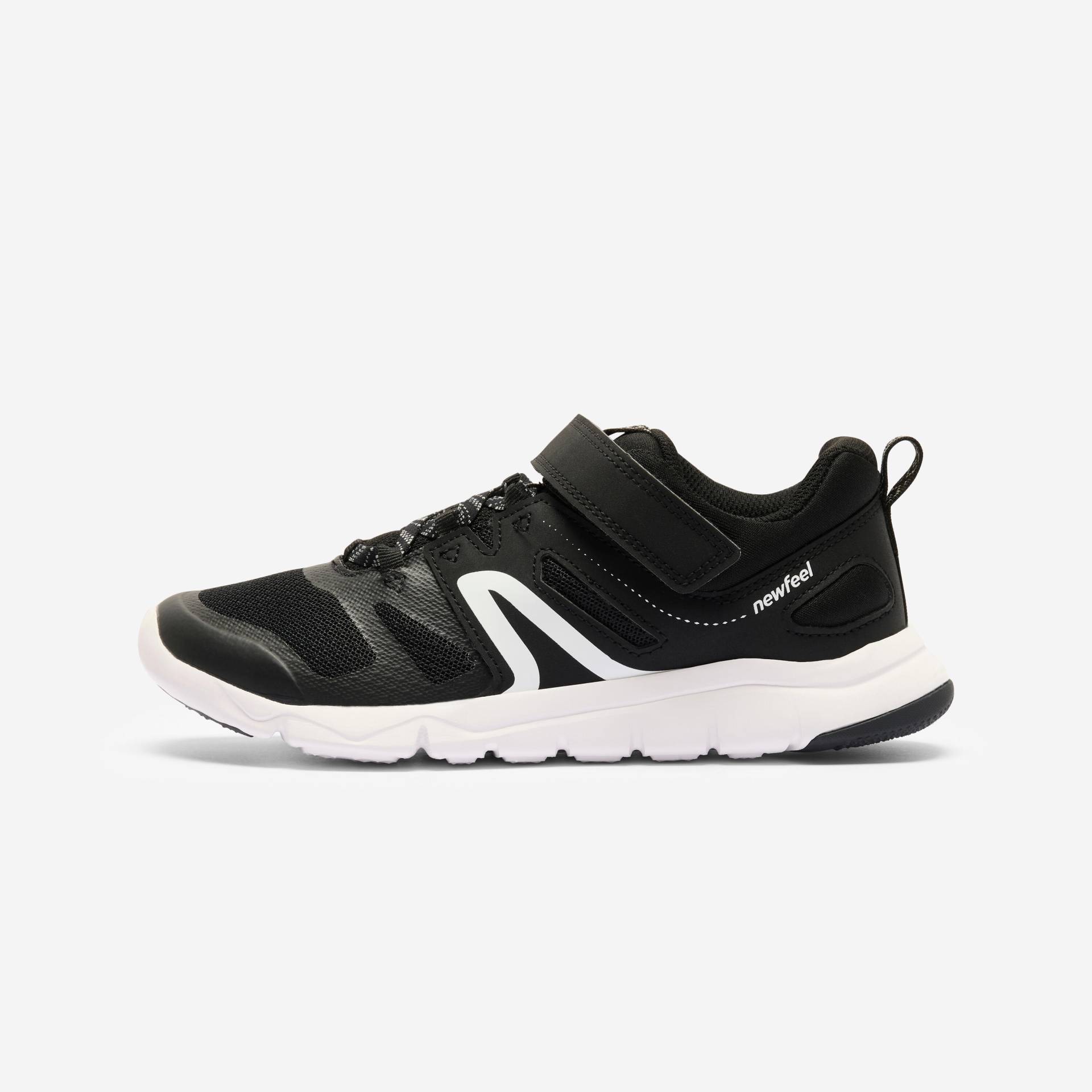 Kinder Sportschuhe Klettverschluss atmungsaktiv - PW540 schwarz/weiss Kinder Sportschuhe Klettverschluss atmungsaktiv - PW540 schwarz/weiss von Decathlon