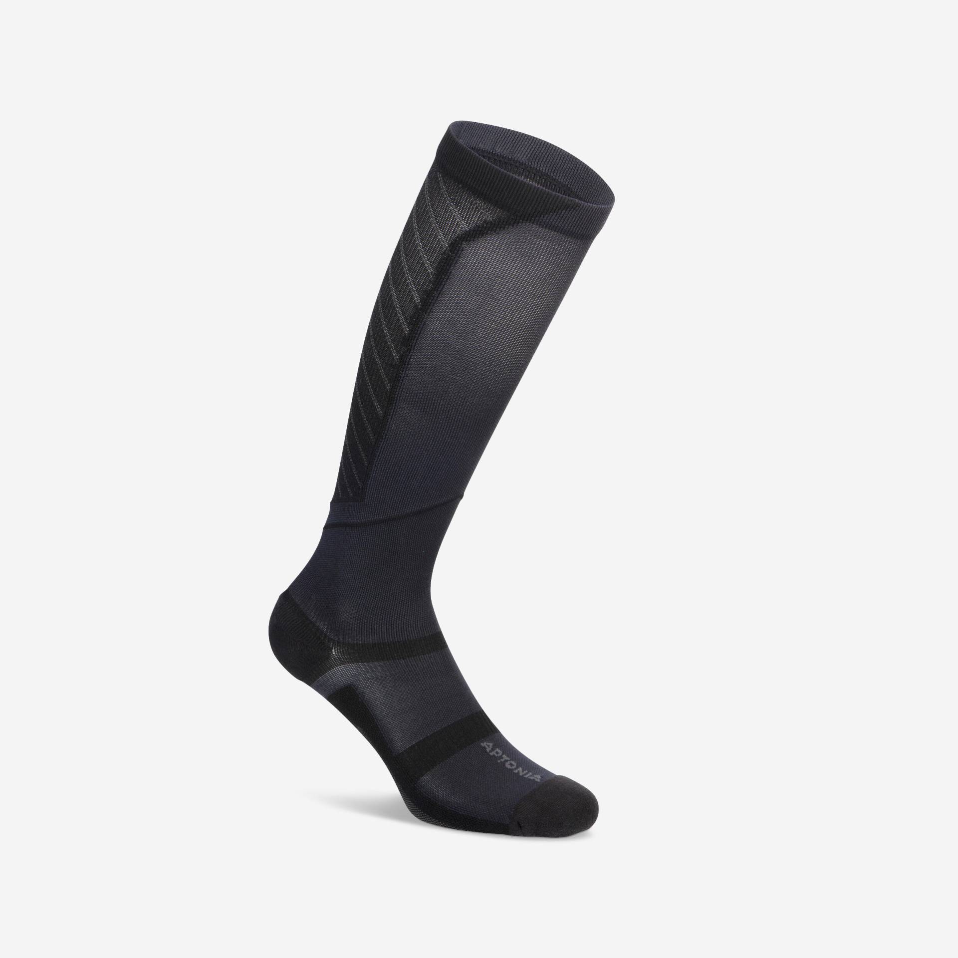 Kompressionssocken schwarz Kompressionssocken schwarz von Decathlon
