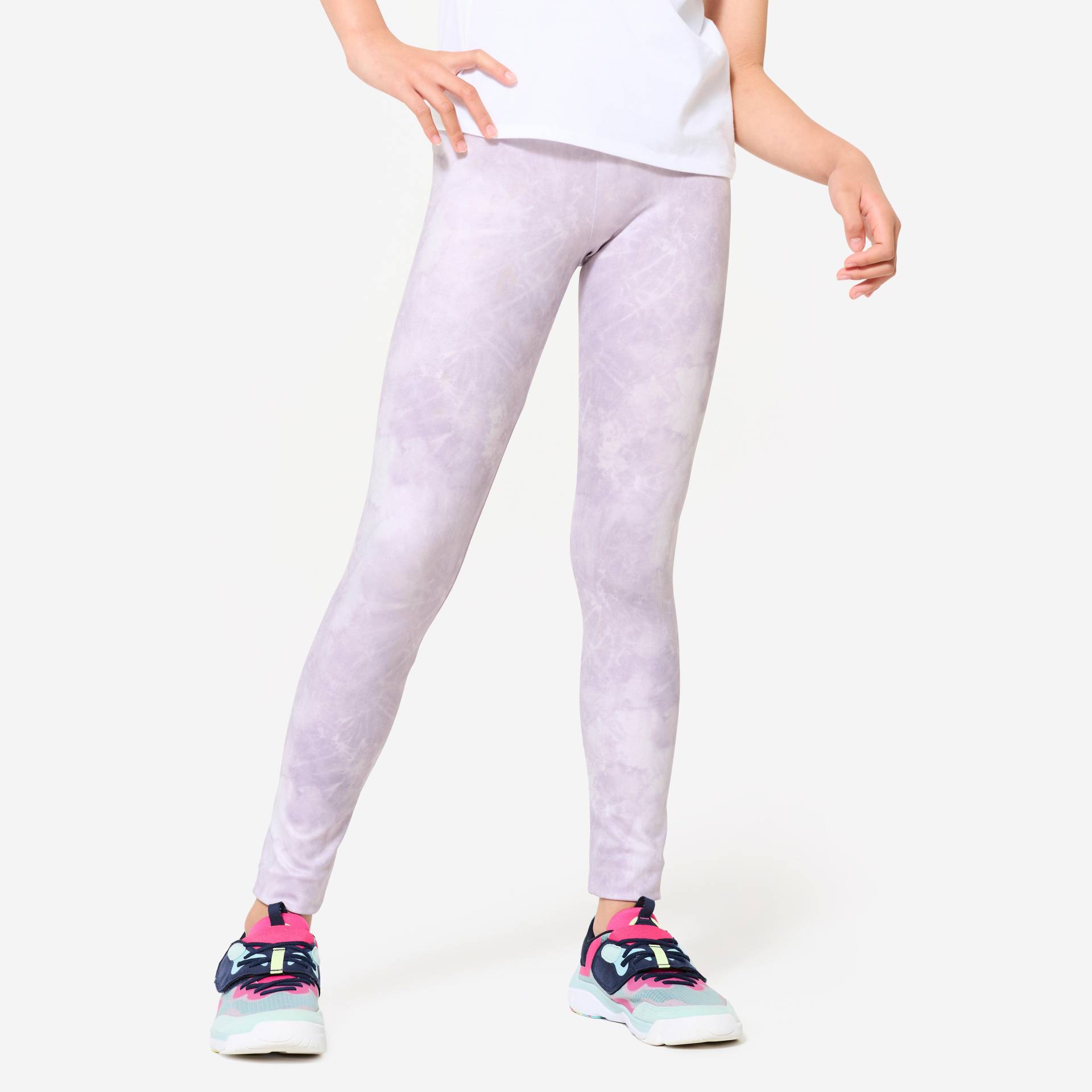 Leggings Kinder atmungsaktiv - lila bedruckt Leggings Kinder atmungsaktiv - lila bedruckt von Decathlon