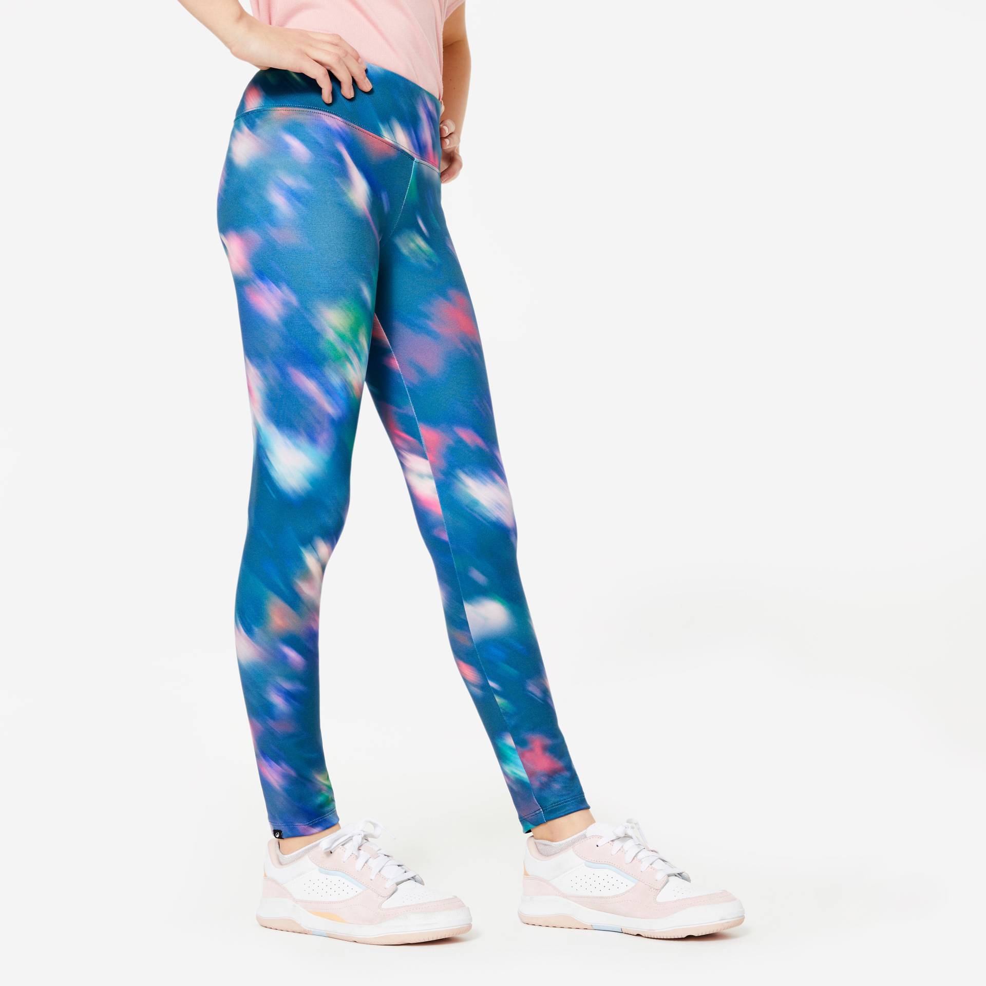 Leggings Mädchen atmungsaktiv - bunt bedruckt von Decathlon