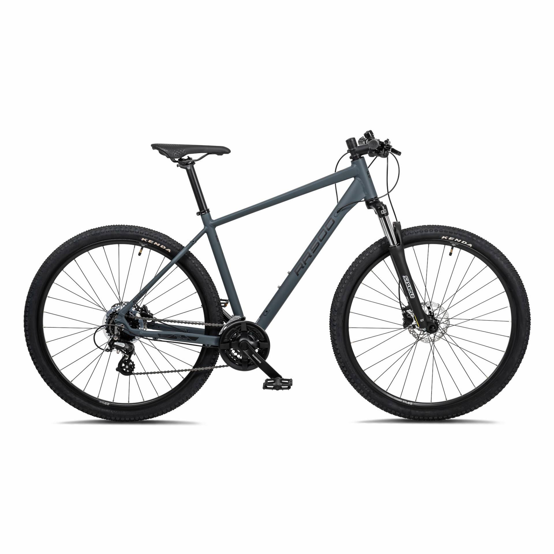 Mountainbike 29 Zoll RR500 dunkelgrau von Decathlon