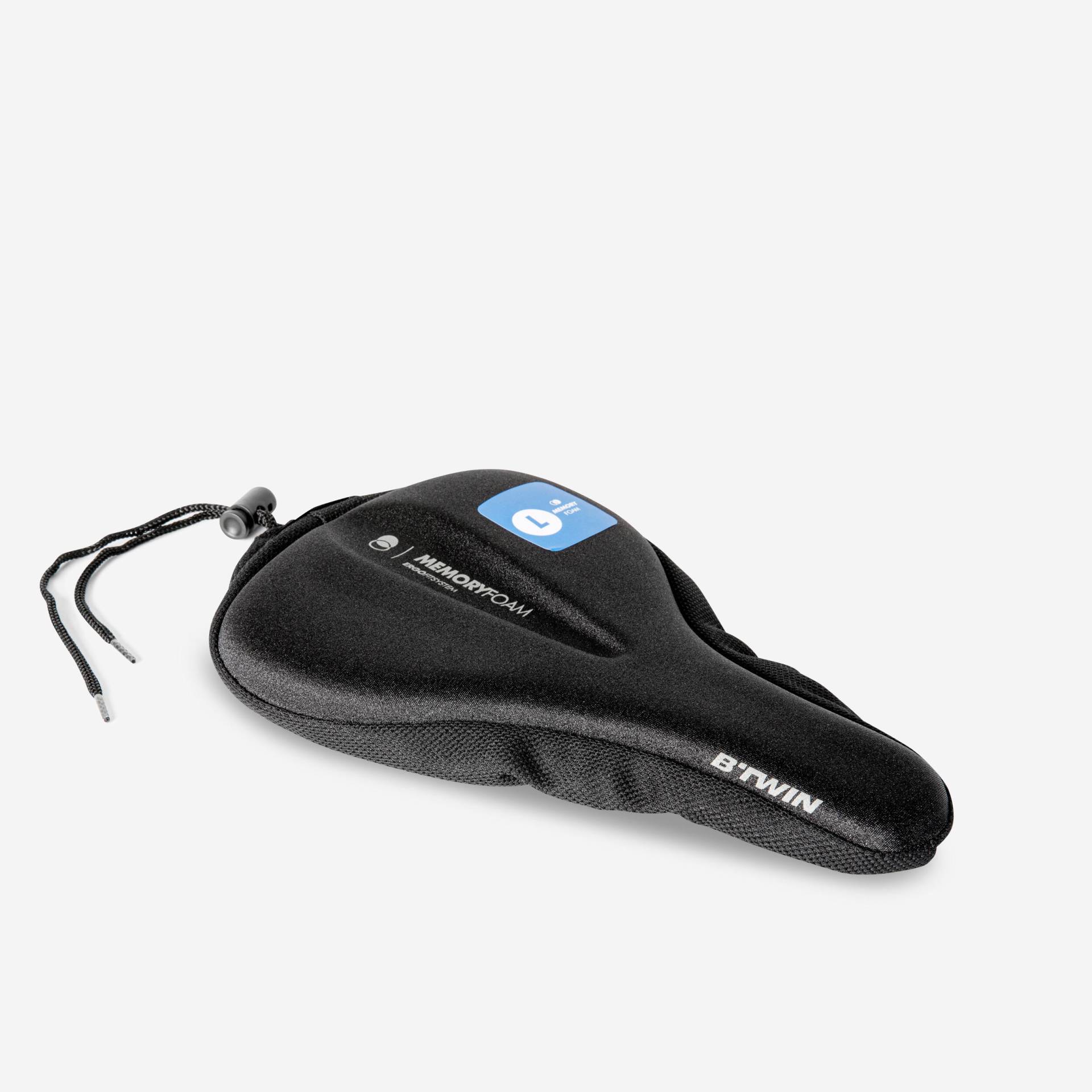 Sattelbezug Memoryfoam 500 Größe L schwarz Sattelbezug Memoryfoam 500 Größe L schwarz von Decathlon