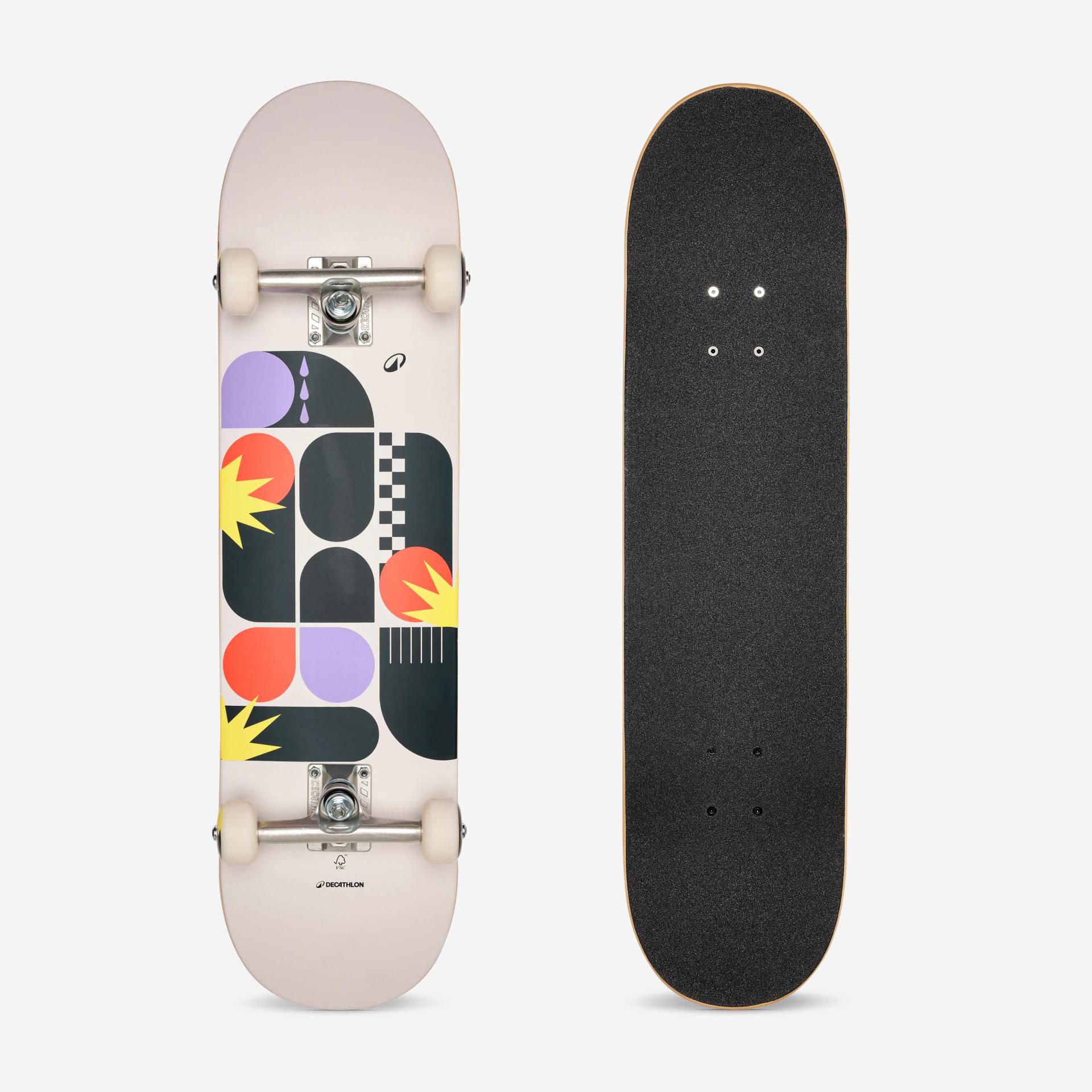 Skateboard Complete Grösse 8"- FSC CP100 Retro Skateboard Complete Grösse 8"- FSC CP100 Retro von Decathlon