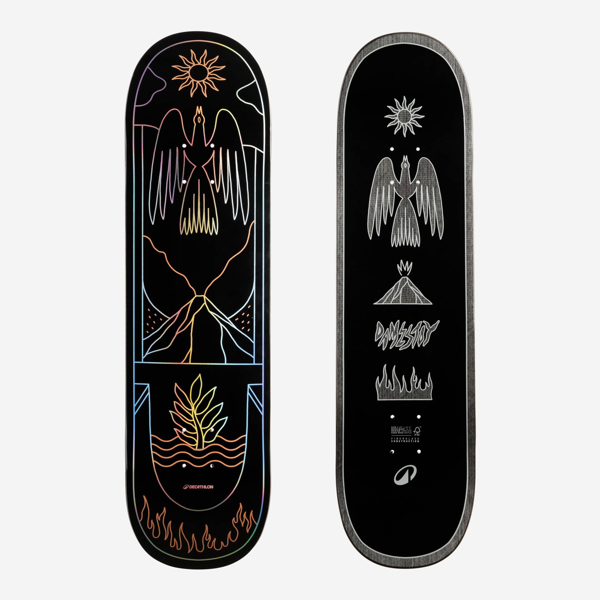 Skateboard Deck Composite 8,75" - DK900 FGC Pro Modell Edouard Damestoy von Decathlon