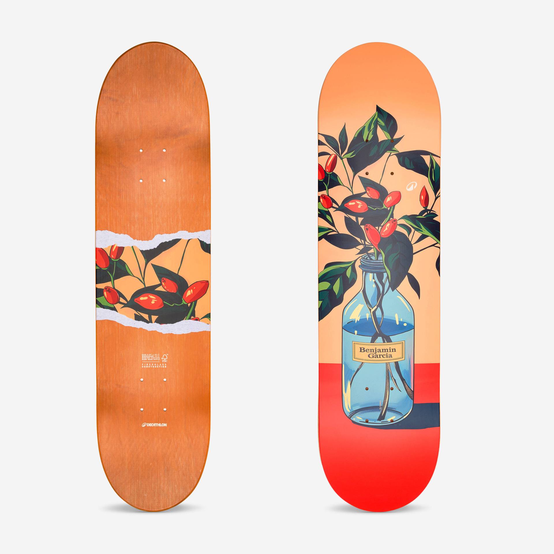 Skateboard-Deck Composite 8" - DK900 FGC Pro Modell Benjamin Garcia Skateboard-Deck Composite 8" - DK900 FGC Pro Modell Benjamin Garcia von Decathlon