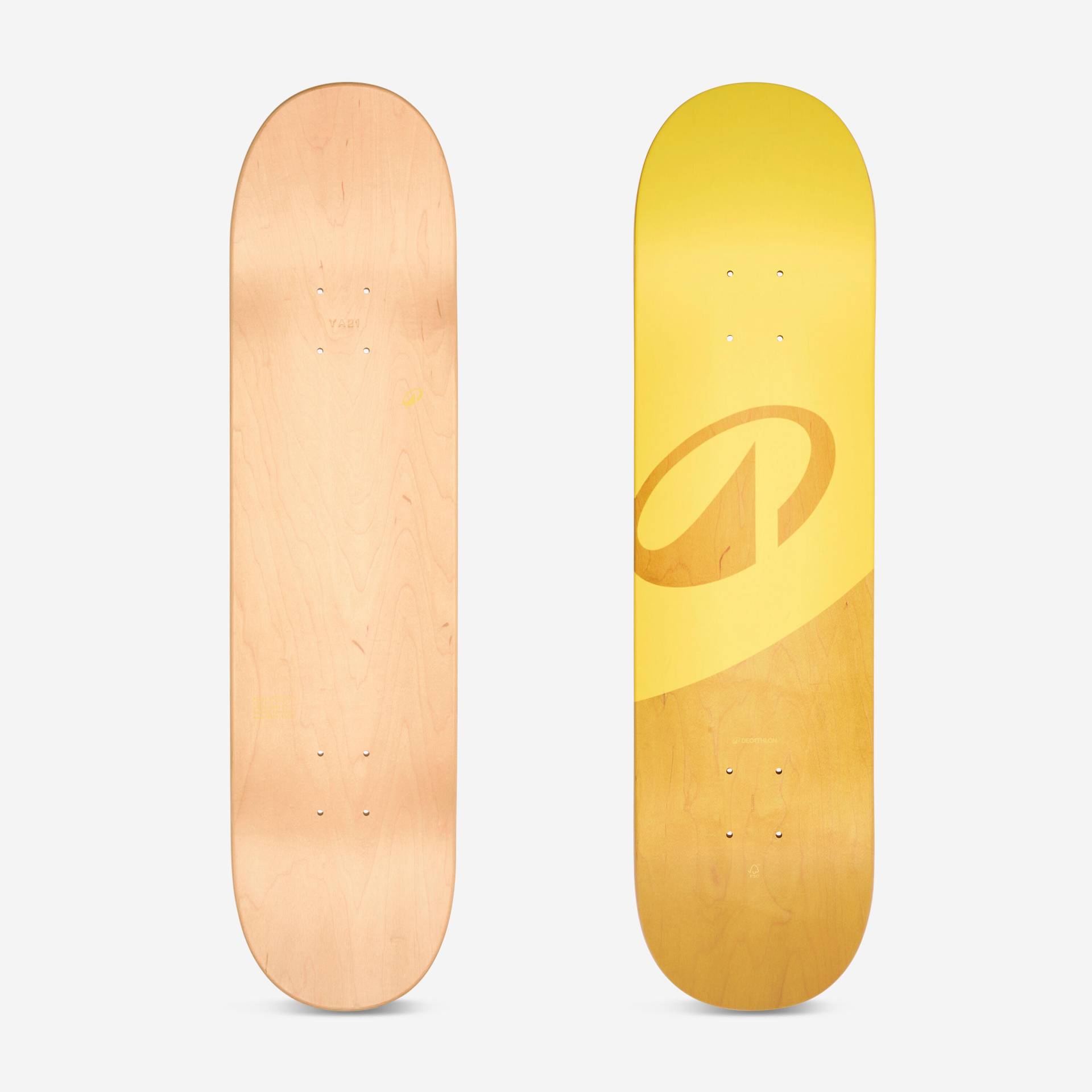 Skateboard-Deck kanadischer Ahorn FSC 8" - DK120 gelb Skateboard-Deck kanadischer Ahorn FSC 8" - DK120 gelb von Decathlon