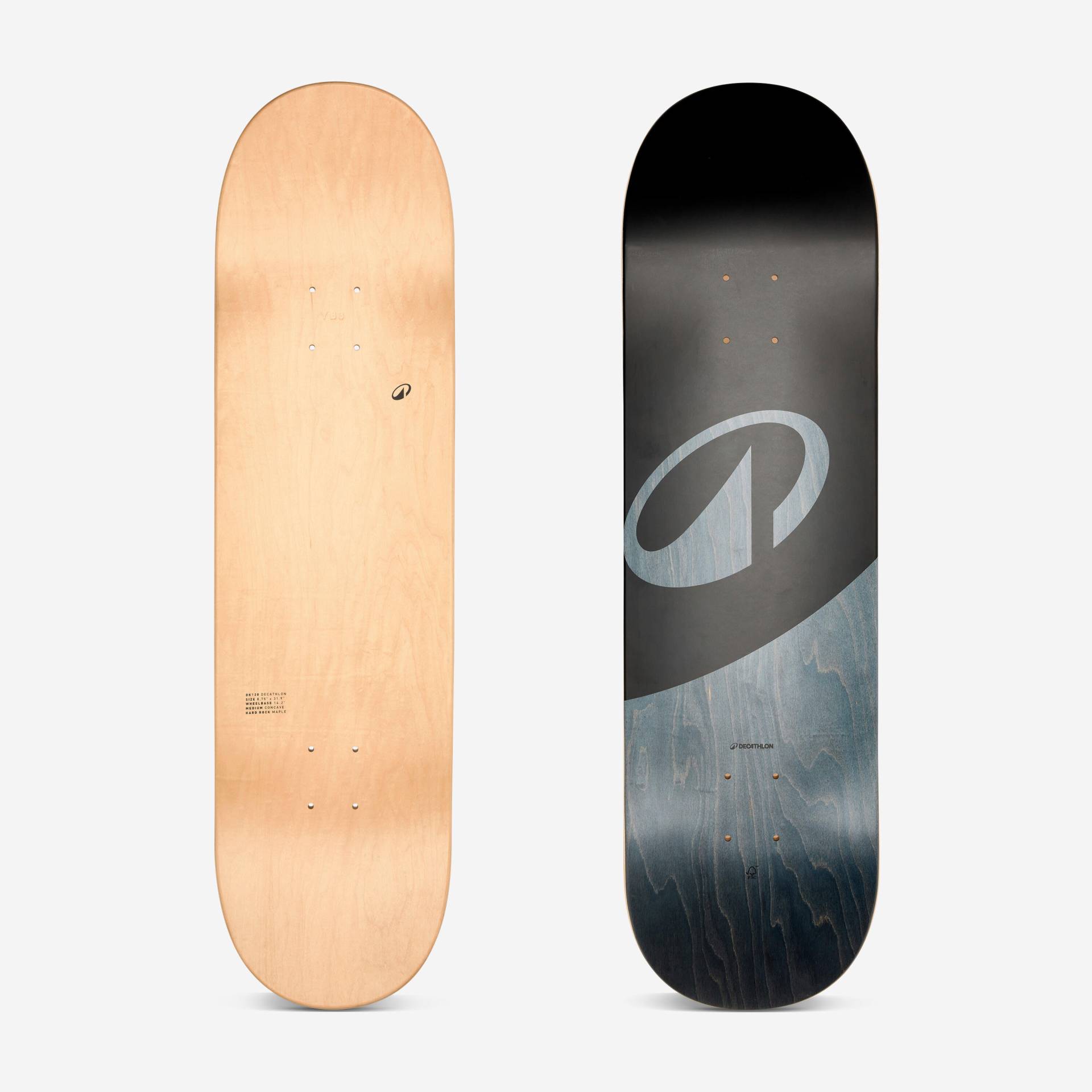 Skateboard-Deck kanadischer Ahorn FSC 8.75" - DK120 schwarz Skateboard-Deck kanadischer Ahorn FSC 8.75" - DK120 schwarz von Decathlon